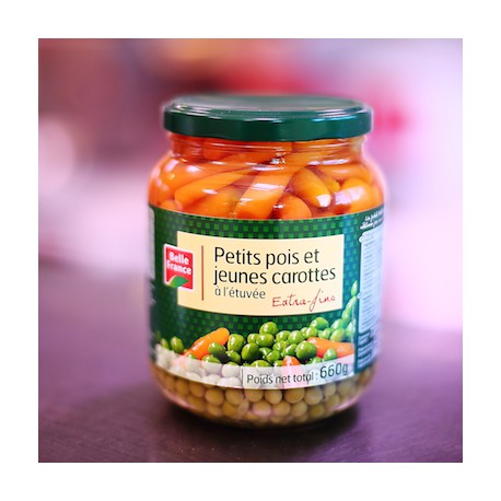 PETITS POIS / CAROTTES A L'ETUVEE