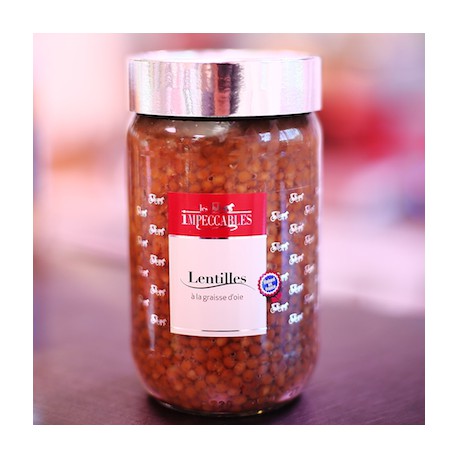LENTILLES PREPAREES A LA GRAISSE D'OIE